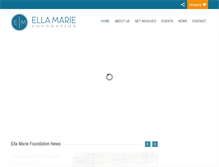 Tablet Screenshot of ellamariefoundation.org
